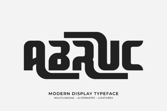 Abruc Font: A Bold Display Typeface for Small Business Branding