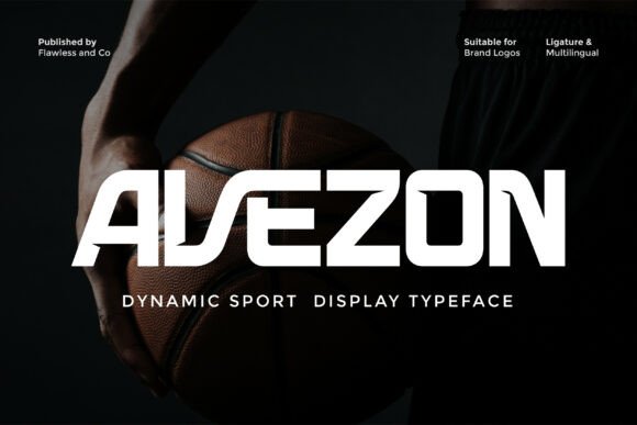 Avezon: A Sport Display Font Built for Digital Speed and Visual Impact