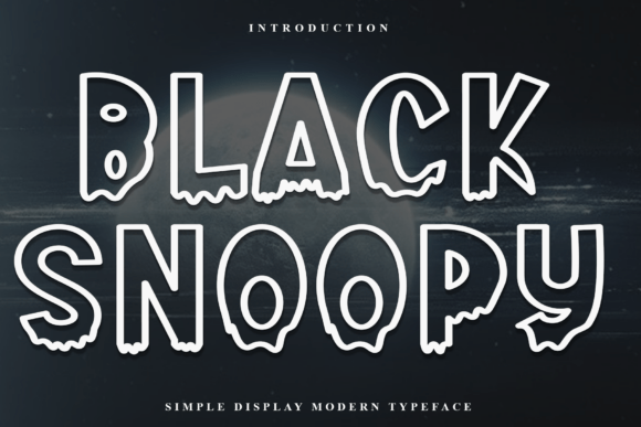 Black Snoopy: A Playful Display Font for Editorial Design
