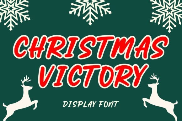 Christmas Victory Font: A Bold Display Typeface for Holiday Campaigns