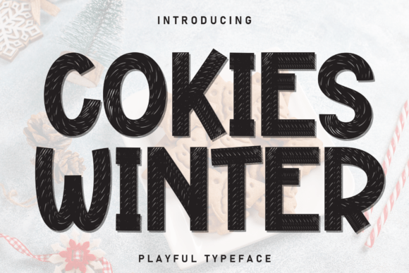 Cokies Winter Font: A Cozy Display Typeface for Handmade Products