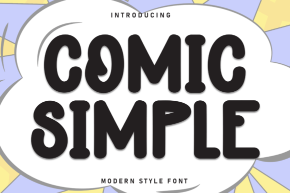 Comic Simple: A Playful Display Font for Handmade Sellers and Crafters