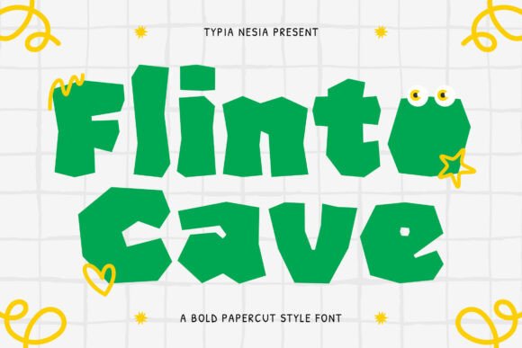 Flinto Cave Brings Bold Papercut Charm to Web Typography