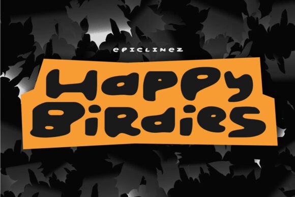 Happy Birdies: A Playful Display Font for Joyful Branding