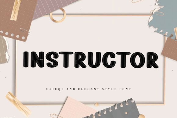 Instructor: A Festive Typeface for Digital Design