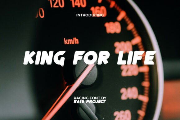 King for Life Font: Bold Display Type for Crafters and Makers