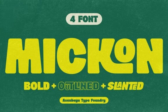 Mickon: A Retro Display Font for Campaigns That Pop