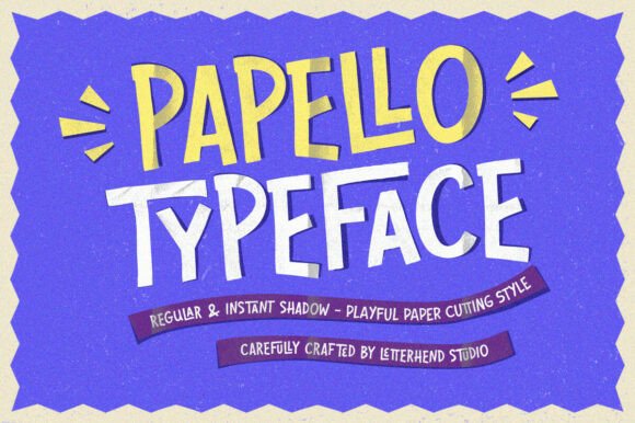 Papello: A Playful Font for Creative Handmade Projects