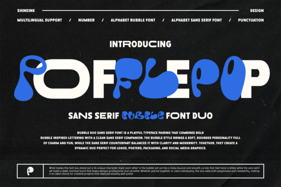 Pofflepop: A Bold Font for Digital Design