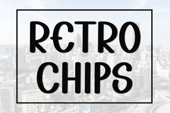 Retro Chips: A Festive Font for Seasonal Campaigns