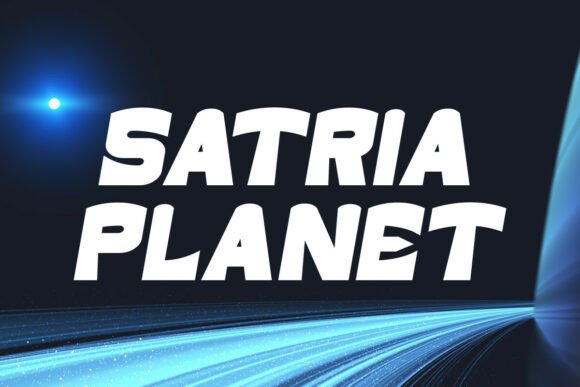 Satria Planet: A Bold Display Font for Business Branding