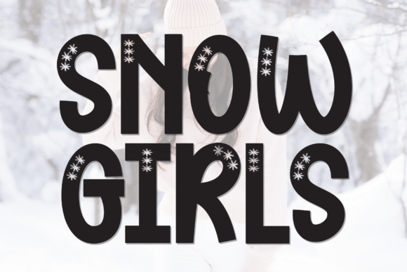 Snow Girls: A Playful Display Font for Editorial Design