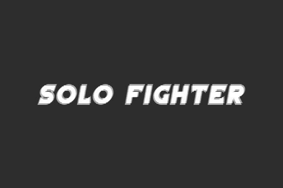 Solo Fighter: A Display Font Built for Editorial Impact