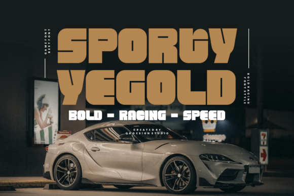 Sporty Yegold: A Display Font for Editorial Design