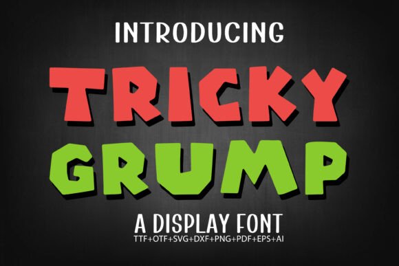 Tricky Grump: A Display Font for Modern Web Design