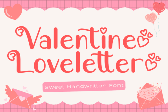 Valentine Loveletter: A Handwritten Display Font for Business Branding