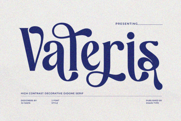 Valeris: A Modern Serif Font for Editorial Design