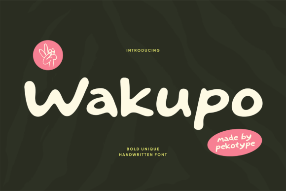 Wakupo: A Handwritten Display Font for Digital Marketing