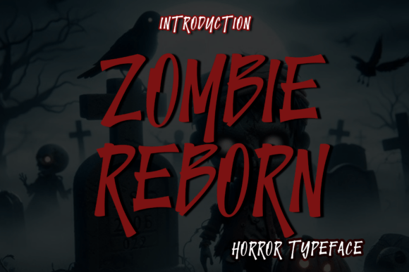 Zombie Reborn Font: A Handwritten Display Typeface for Handmade Products