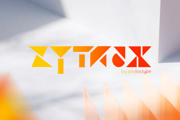 Zyntrax: A Futuristic Display Typeface for Bold Branding